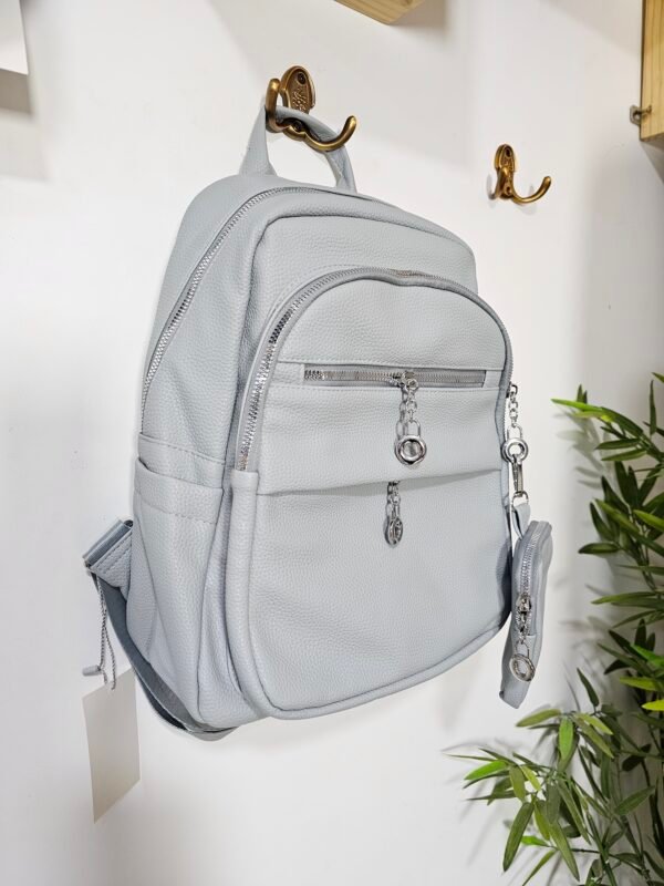 Mochila cuero Pu con monedero - Imagen 2